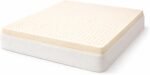 Premium Certified Natural Latex Mattress Topper, Soft and Breathable Bed Topper for Pressure Relief (, 1" Topper Firm)