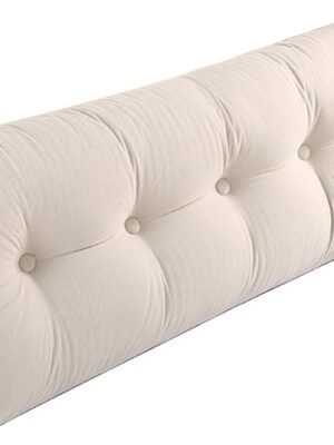 Husband headboard Pillow Large Back Rest Support Reading Pillows for Sitting in Bed for Adults Triangle Velvet Wedge Pillow headboard King Size, Beige