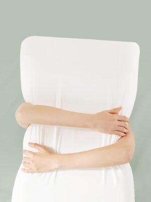 Memory Foam Pillow with Cooling Cover, Bed Pillow for Sleeping, Medium Pillow for Back/Side/Stomach Sleepers, Queen Size