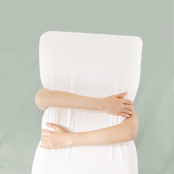 Memory Foam Pillow with Cooling Cover, Bed Pillow for Sleeping, Medium Pillow for Back/Side/Stomach Sleepers, Queen Size