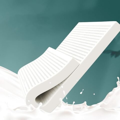 Natural Rubber Pure Mattress Full 54×75×4 inch, 10cm Thick 100% Natural Latex Mattresses Sleeps Cool and Supportive, Mattress, Latex Mattress, Home Bedroom Cushion