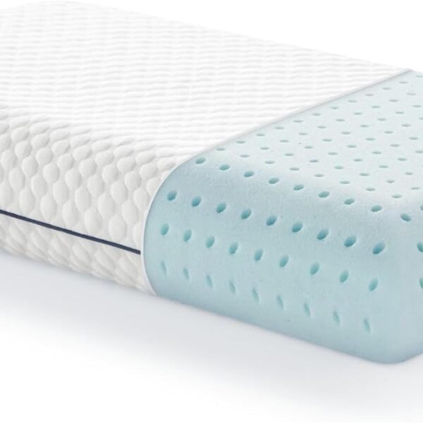 Standard Gel Memory Foam Pillow Size-1-Pack-Medium Plush Feel-Neck and Shoulder Support-Side, Stomach, and Back Sleepers-Home, Hotel, & Hospital Essentials- Certified, White