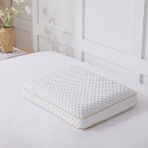 Ergonomic Cube Memory Foam Pillows with Firm and Soft Layer - Memory Foam Pillow for Neck Pain Relief - Dual Firmness Support for Side, Back, Stomach Sleepers, 24"x16"x5"