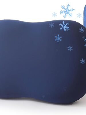Camping Pillow for Sleeping, Memory Foam Travel Pillow, Cooling Small Pillow for Camp,Backpacking,Trip,Breathable & Waterproof Cover (1, Blue)