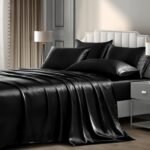 Queen Size Sheet Set - 100% Soft Long-Pile Combed Natural Cotton Sheet Set - Hypoallergenic, Easy to Fit - 4-Piece Set - Sheet and Pillowcases