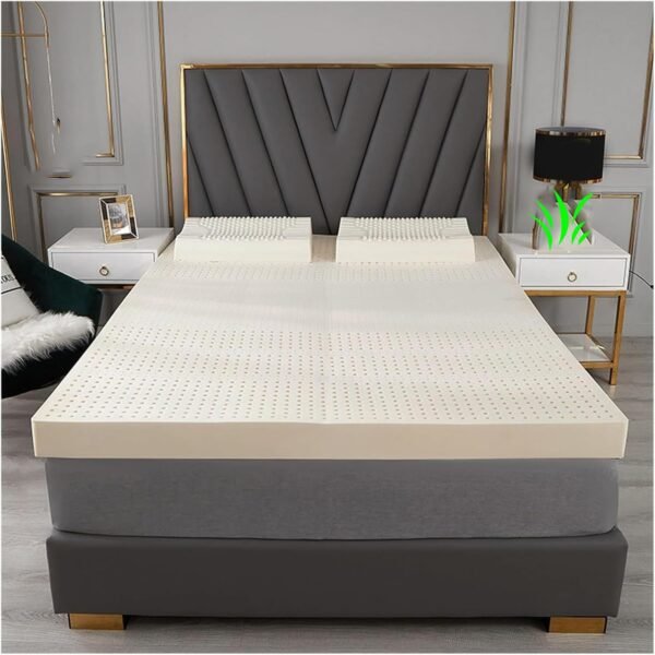 100% Natural Latex Mattresses Single Double Hotel Mattress Family King Queen  Full Size - 3/4 Inch - Organic Cover Included,10cm,190x220cm(75x87in)