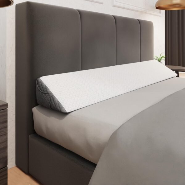 Wedge Pillow Headboard, Flippable 2 Sided, tantly Change Your Decor, Mattress Gap Filler Queen