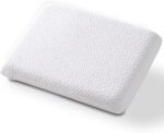 Ultra Thin, Flat Pillow for Sleeping 3.25 Inch Height, Thin Memory Foam Pillow for Stomach Sleeper, Slim Bed Pillow for Side and Back Sleepers, Standard Size