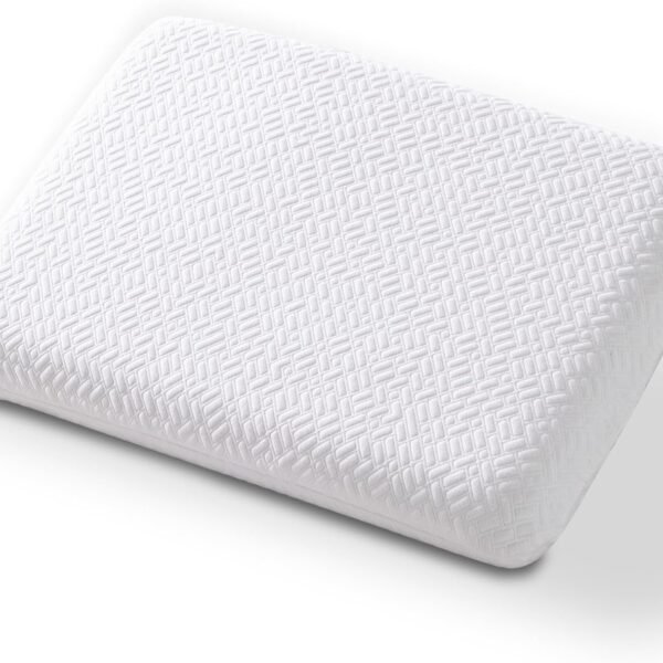 Ultra Thin, Flat Pillow for Sleeping 3.25 Inch Height, Thin Memory Foam Pillow for Stomach Sleeper, Slim Bed Pillow for Side and Back Sleepers, Standard Size