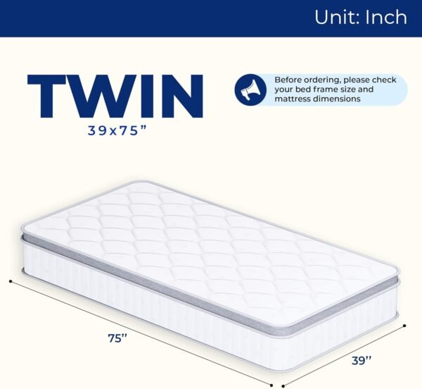 Size Mattress, 12 Inch Hybrid Comfort & Supportive Mattress in a Box, Cooling Gel Memory Foam and Pocket Springs with Pressure Relief, CertiPUR-US Certified, Medium Firm