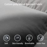 Luxury Gray Down Comforter Queen Size - Down and Feather Fiber Core for All Seasons - Soft and Medium Warmth Hotel Collection Duvet Insert - Fluffy and Cozy，Queen (90 X 90”)