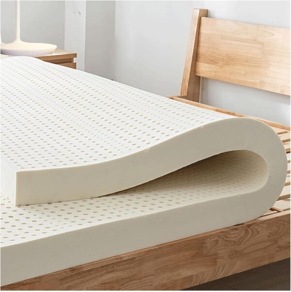 Queen 4" Firm Natural Latex Mattress Topper - Soothing Pressure Relief for Shoulders, HIPS, Back & Knees - 100% Eco-Friendly Support for Ultimate Comfort