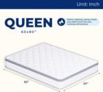 Size Mattress, 12 Inch Hybrid Comfort & Supportive Mattress in a Box, Cooling Gel Memory Foam and Pocket Springs with Pressure Relief, CertiPUR-US Certified, Medium Firm