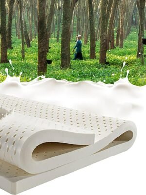 100% Natural Latex Mattress Topper - 4-inch Firm Bed Pad, Pressure Relief & Support, Eco-Friendly Latex Foam, Ideal for Comfort and Sleep Quality(King 76"×80"×4")