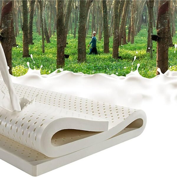 100% Natural Latex Mattress Topper - 4-inch Firm Bed Pad, Pressure Relief & Support, Eco-Friendly Latex Foam, Ideal for Comfort and Sleep Quality(King 76"×80"×4")