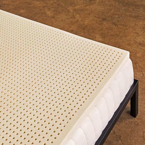 Natural Latex Mattress Topper - Soft - 2 Inch - Queen Size ( Certified Organic)
