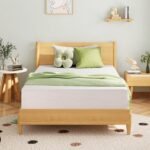 6 Inch Mattress for Kids, Memory Foam Mattress with Cooling Green Tea Gel, Relieve Pressure with Medium Firm Support, CertiPUR-US Certified, 75''L x 38''W, White